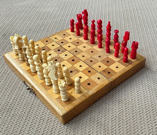 Antikes reise schach spiel - schach,