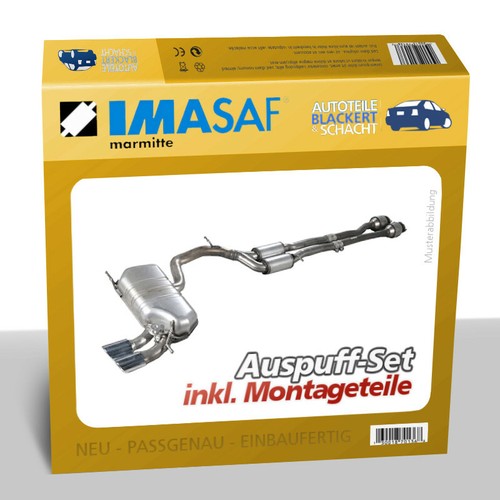 Imasaf auspuffanlage komplett - auspuffanlage,