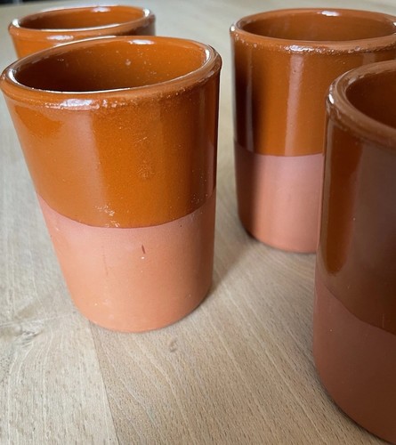 Tonbecher teilglasiert 4 - tonbecher,
