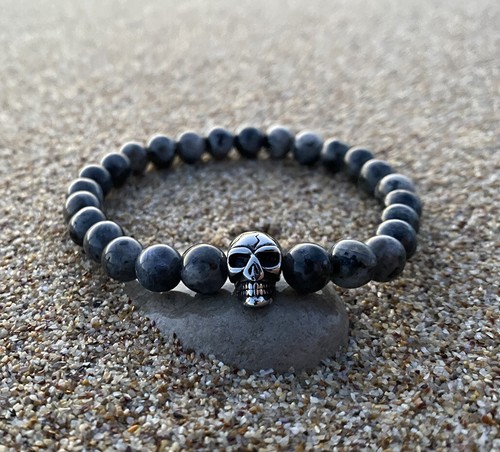 Edelstahl totenkopf armband - edelstahl,
