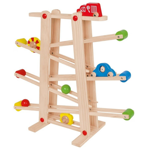 Holz kugelbahn mit rampen - holz-kugelbahn, 3