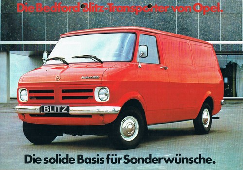 Prospekt opel bedford blitz - opel,