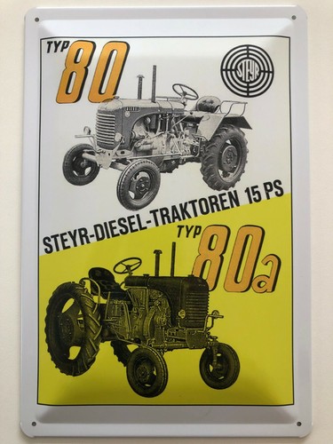 Blechschild cm steyr - 30, x