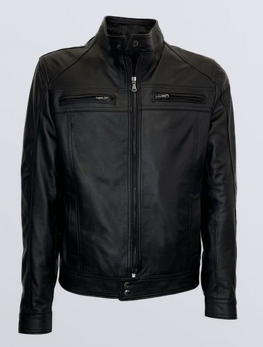 Herren lederjacke schwarz - herren,