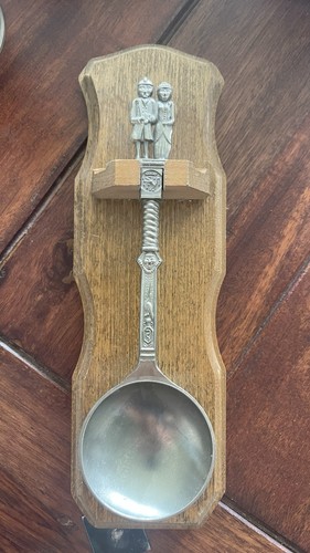 Rustikaler zinn löffel mit - rustikaler,