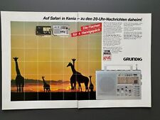 Grundig Yacht-Boy Weltempfänger Radio Original 1985 Vintage Ad Werbung Reklame