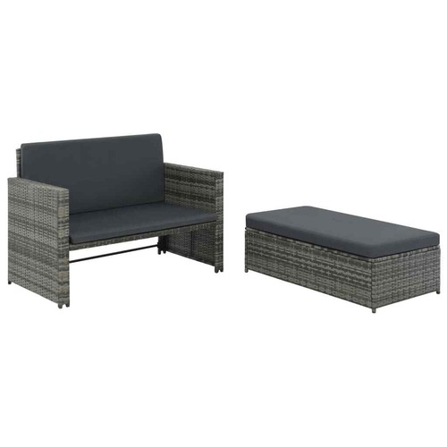 Gartensofa poly rattan lounge - poly,