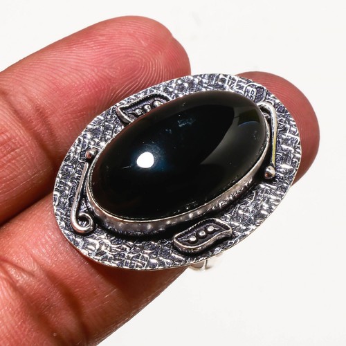 Schwarzer onyx ovale form - schwarzer,