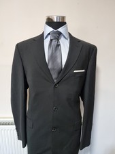 HERREN SCHWARZ HUGO BOSS ROSSELLINI MOVIE STRETCH 2 TEILER FORMELLER ANZUG 52 XL W36 L33 