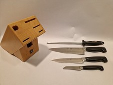 D10-BI ZWILLING MESSER BLOCK SET FRIODUR ICE HARDENED 3" 6" 8" J. A. HENKELS 4*