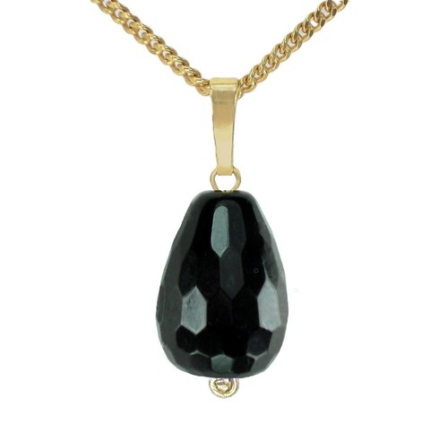 Natur onyx facetterter - onyx, tropfen