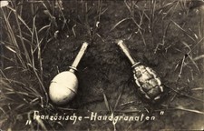 Ak Französische Handgranaten