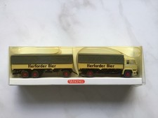 Wiking H0 1:87 - 8490239 Büssing BS 16 L Lastzug Herforder Bier  in OVP
