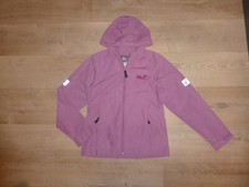 JACK WOLFSKIN FAMILY leichte Jacke Kapuze Logo Flieder Gr.152 **TOP**