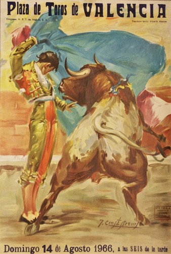 Original stierkampf plakat - original,
