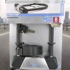 FISCHER Fahrrad Fahrradschloss Bügelschloss mit Halterung Länge 20 cm Ø 12 mm