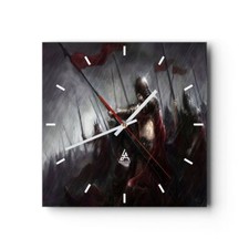 Modern Wanduhr 40x40cm Quadrat