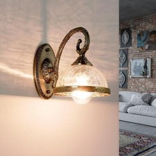 Wandlampe Glas Schirm