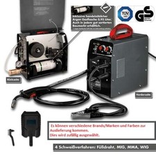 Schutzgasschweißgerät 4 in1 mit integrierter Gasflasche 120 A