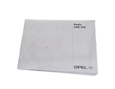 Opel Astra G Vectra B Handbuch Anleitung Betriebsanleitung Radio CDR500 09181242