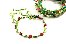 Haarband Stirnband Kranz Blumen Rose Festival Party Hochzeit Haarschmuck A137