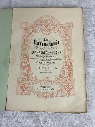 Antikes notenbuch kreutzer - antikes,