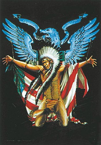 Indianer indians flagge - indianer, fahne