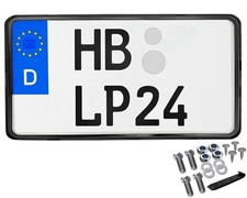 Kennzeichenhalter 240 x 130 schwarz Leichtkraftrad Motorrad Traktor Quad Roller 