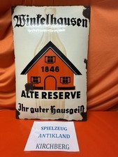 Emailschild Emailleschild Original Winkelhausen Alte Reserve Dold Um 1925/30