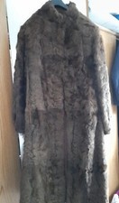 Damen Kalbfell ? Pelzmantel  Gr. 42 44 Braun top Zustand 