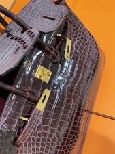 HERMÈS Krokodil Kroko Croco Birkin 35 Bag Damen Tasche Handtasche Handbag Wieneu