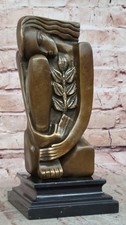 SUPERB ART DECO GIRL, BRONZE