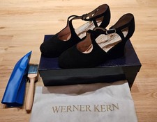 Tanzschuhe von Werner Kern, Gala 45, Samtziege Schwarz Gr. 37, Damen