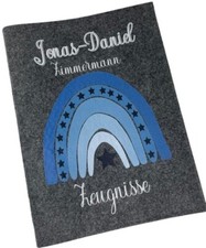 Zeugnismappe mit Namen aus