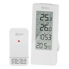 Funk-Wetterstation mit Uhrzeit- und Datumsanzeige, Temperatur