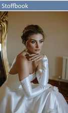 HOCHZEIT SATINSTOFF FASCHINGSSEIDE SATIN GLÄNZEND STOFF METERWARE DEKO KARNEVAL