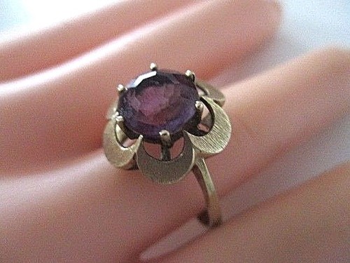Gold design ring 585 - /, k