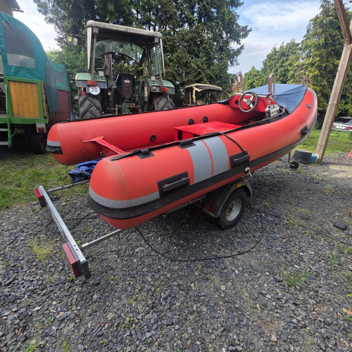 Schlauchboot mit lenkung auf - mit,