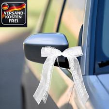 Hochzeit Autoschleifen Weiß