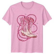 Rosa Cowboystiefel Damen