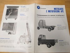 Vespa Ape Prospekt Aufbauten Für Ape200 Italienisch Um 1970