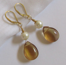 Honig Fluorit Zucht Perlen