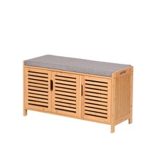 Schuhschrank aus Bambus mit