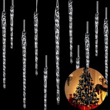 Glas Eiszapfen Weihnachten