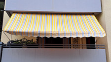 Balkonklemm-Markise mit Gelenkarm 3,50 m x 1,20 m