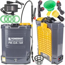 Sprühgerät Drucksprüher 16 L Akku Rückensprüher Gartensprüher 12V 8Ah Satz Düsen