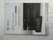 X4-Tech Hifi-Sound System 2000 Bedienungsanleitung DE