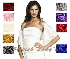 Satin Braut Brautjungfer Hochzeit/Abschlussball Stola Schal/Bolero/Pashmina/Up