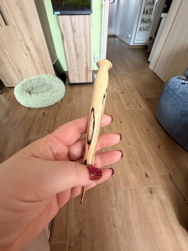 Häkelnadel handgedrechselt