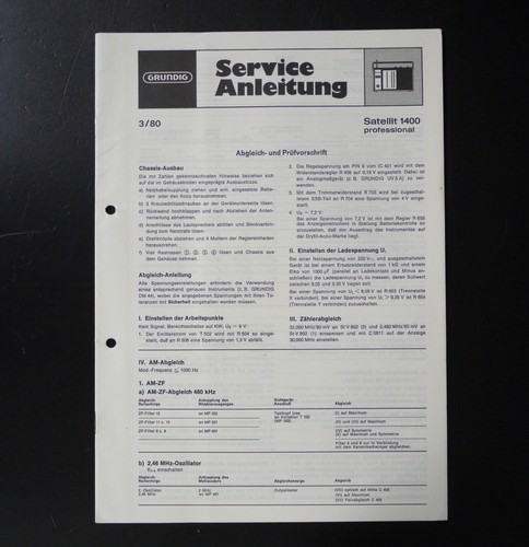 Original grundig satellit 1400 - original,